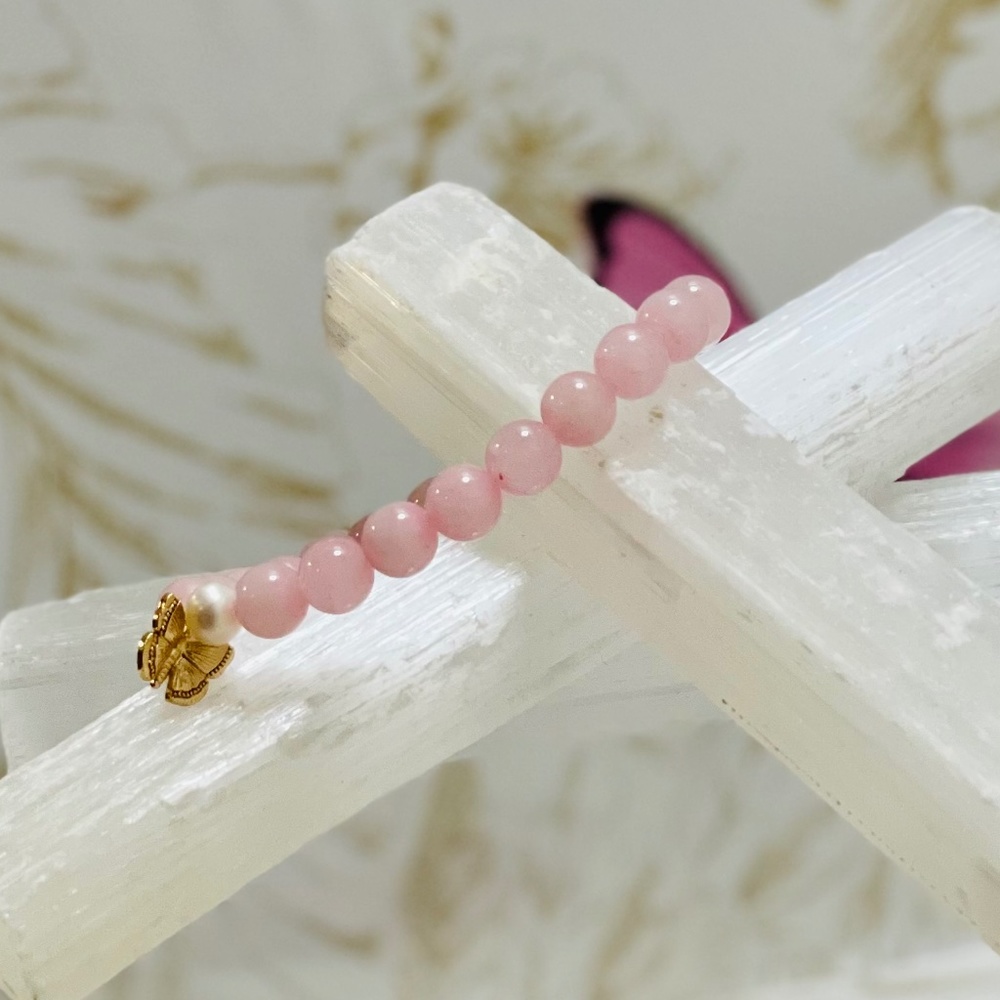 Rose Quartz Crystal Healing Bracelet